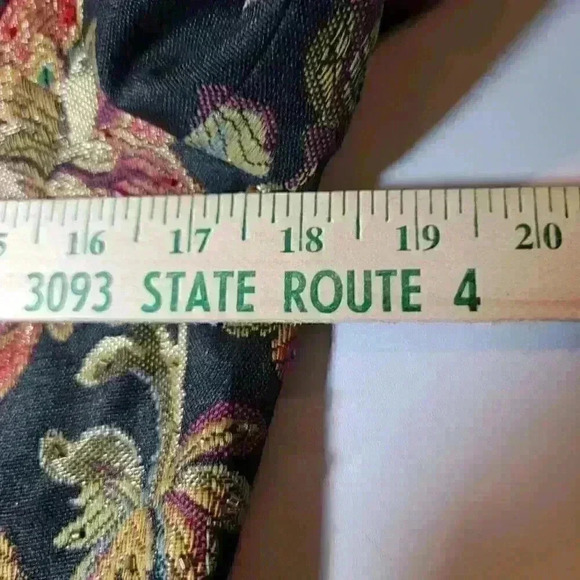 Sandra Darren Blazer Womens 8 Tapestry Beaded Work Office Casual Jacket Church - Picture 8 of 10